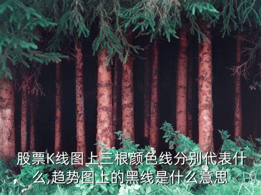  股票K線圖上三根顏色線分別代表什么,趨勢圖上的黑線是什么意思