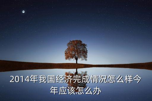 2014年我國(guó)經(jīng)濟(jì)完成情況怎么樣今年應(yīng)該怎么辦