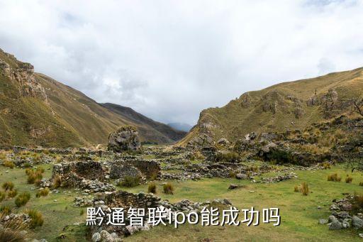  黔通智聯ipo能成功嗎